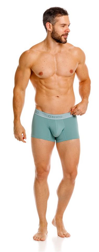 Mundo Unico Men's Underwear 26040100121 Ceramic Trunks Color 43-Green