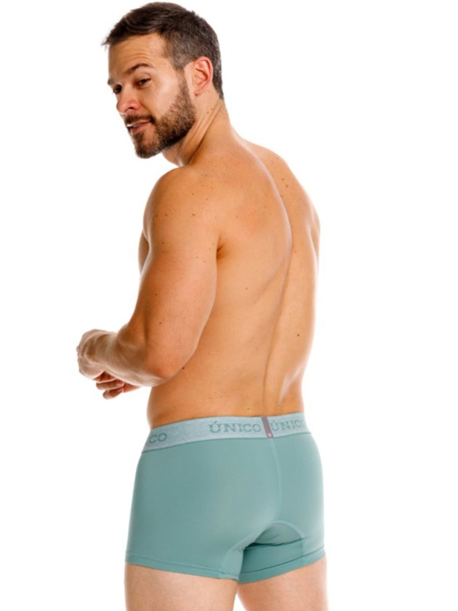 Mundo Unico Men's Underwear 26040100121 Ceramic Trunks Color 43-Green