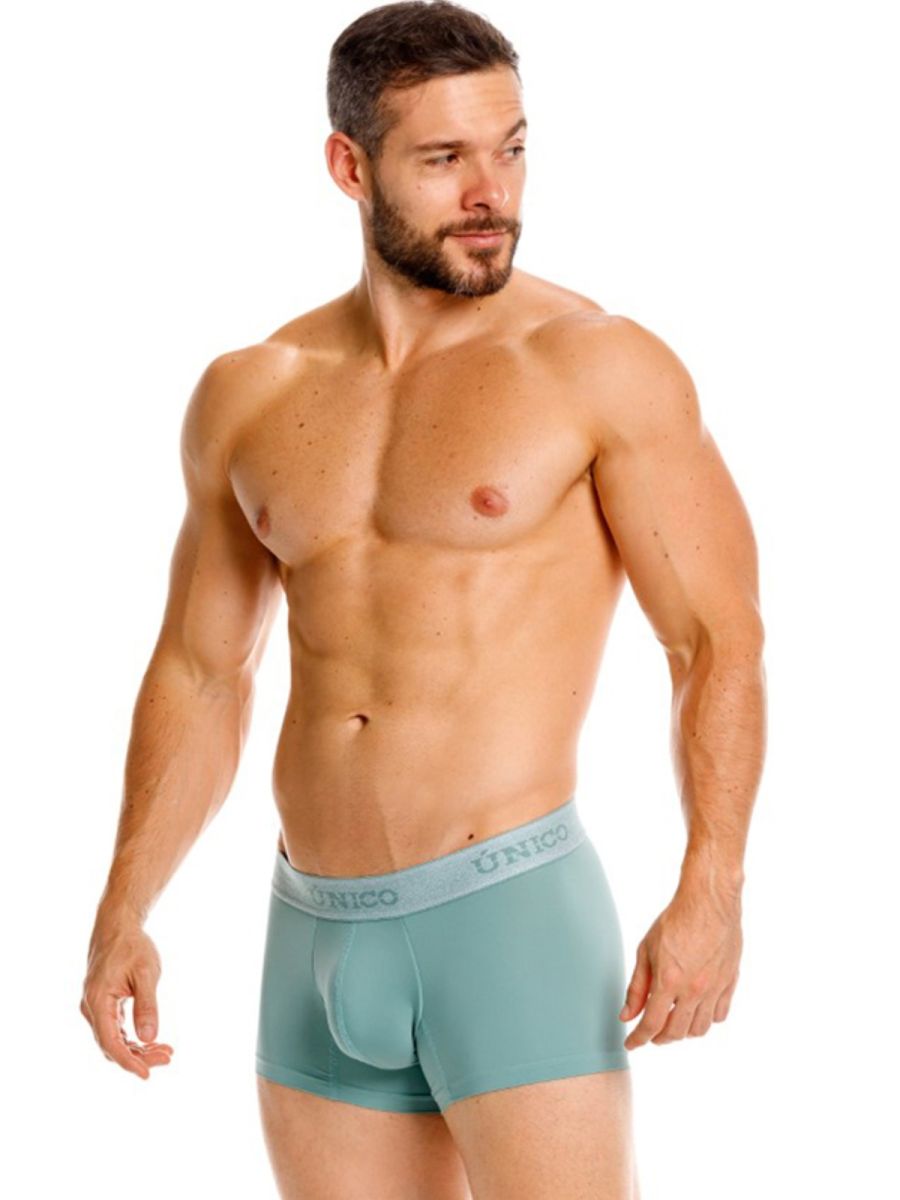 Mundo Unico Men's Underwear 26040100121 Ceramic Trunks Color 43-Green