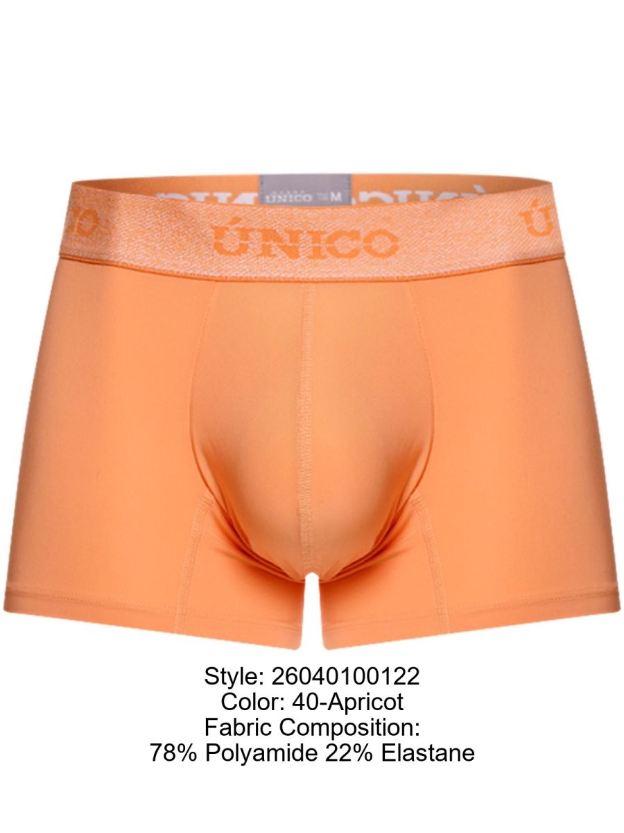Mundo Unico Men's Underwear 26040100122 Classic Trunks Color 40-Apricot - Premium Support and Style