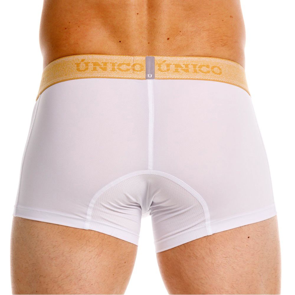 Mundo Unico Men's Underwear 26040100125 Amber Trunks Color 00-White - Premium Athletic Fit