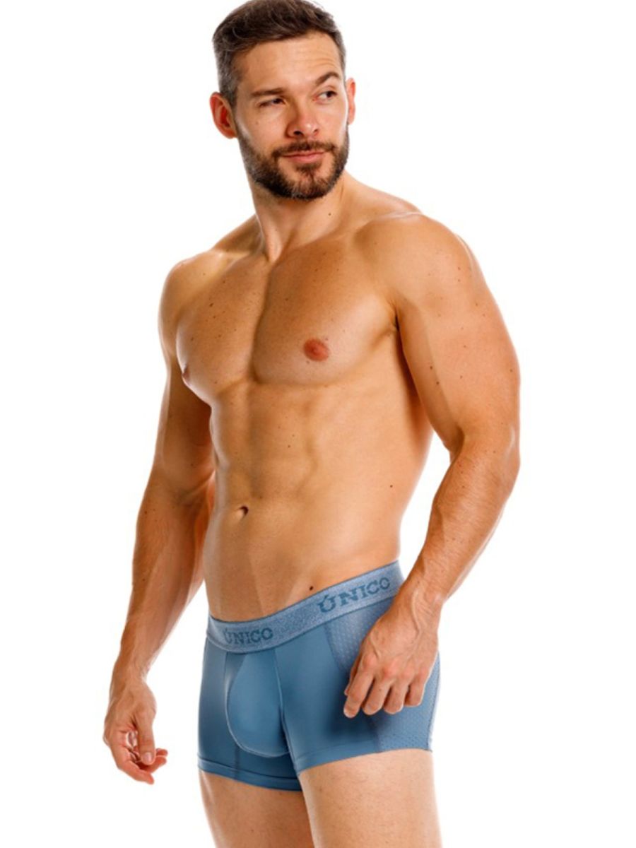 Mundo Unico Men's Underwear 26040100127 Classic Trunks Color 46-Blue - Premium Athletic Comfort