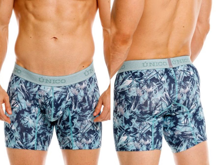 Mundo Unico Men's Underwear 26040100212 Tags Boxer Briefs in Color 43-Blue