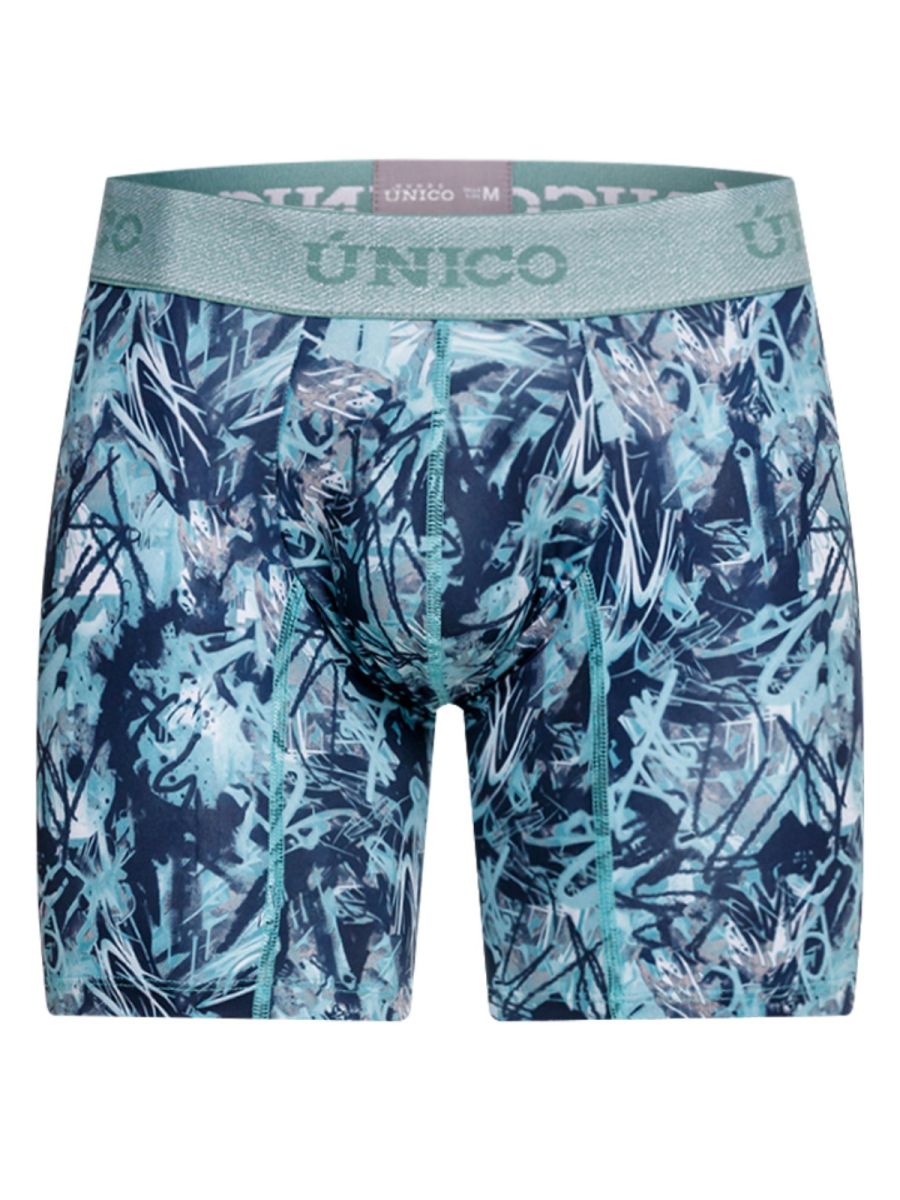 Mundo Unico Men's Underwear 26040100212 Tags Boxer Briefs in Color 43-Blue