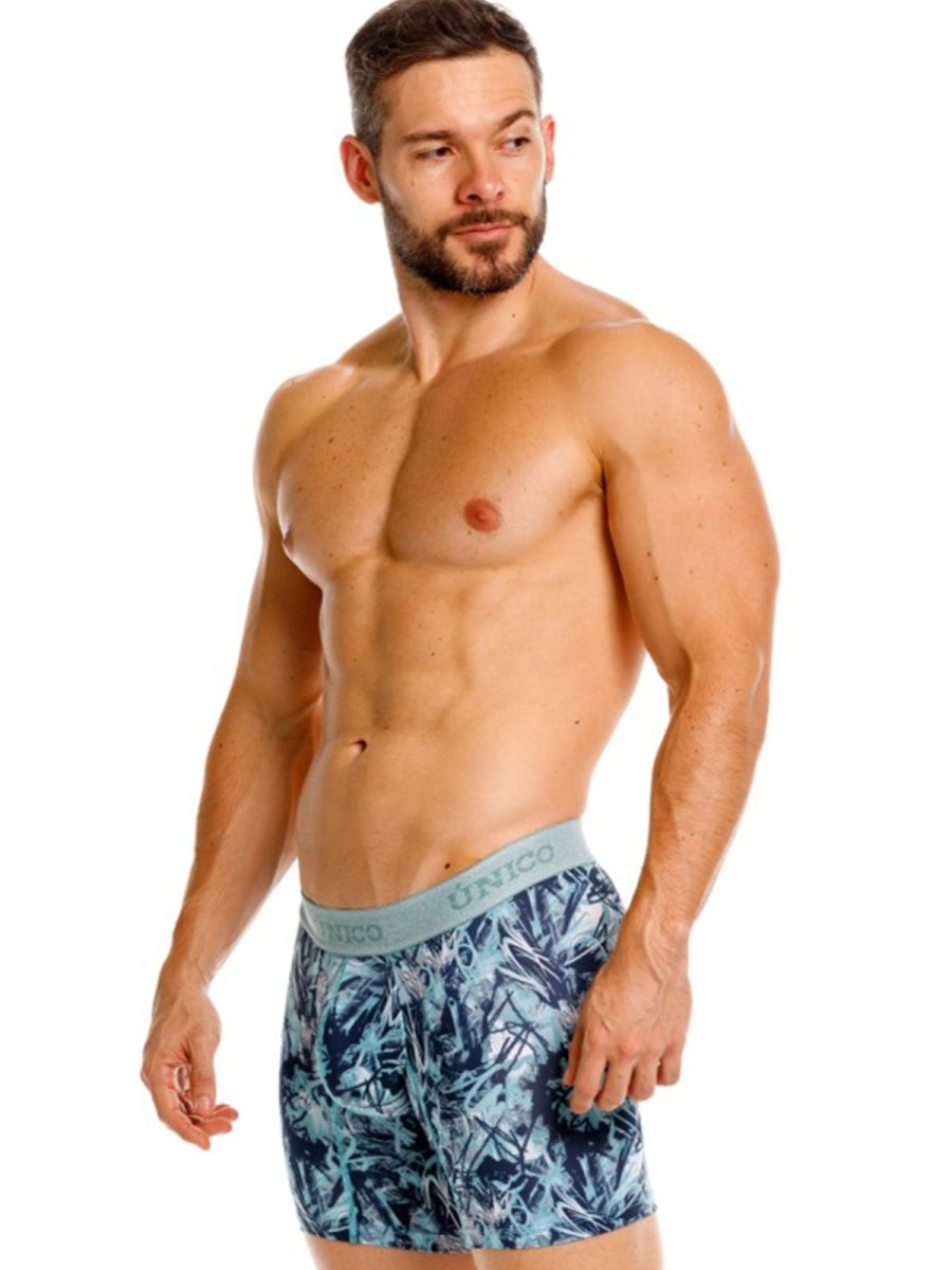 Mundo Unico Men's Underwear 26040100212 Tags Boxer Briefs in Color 43-Blue
