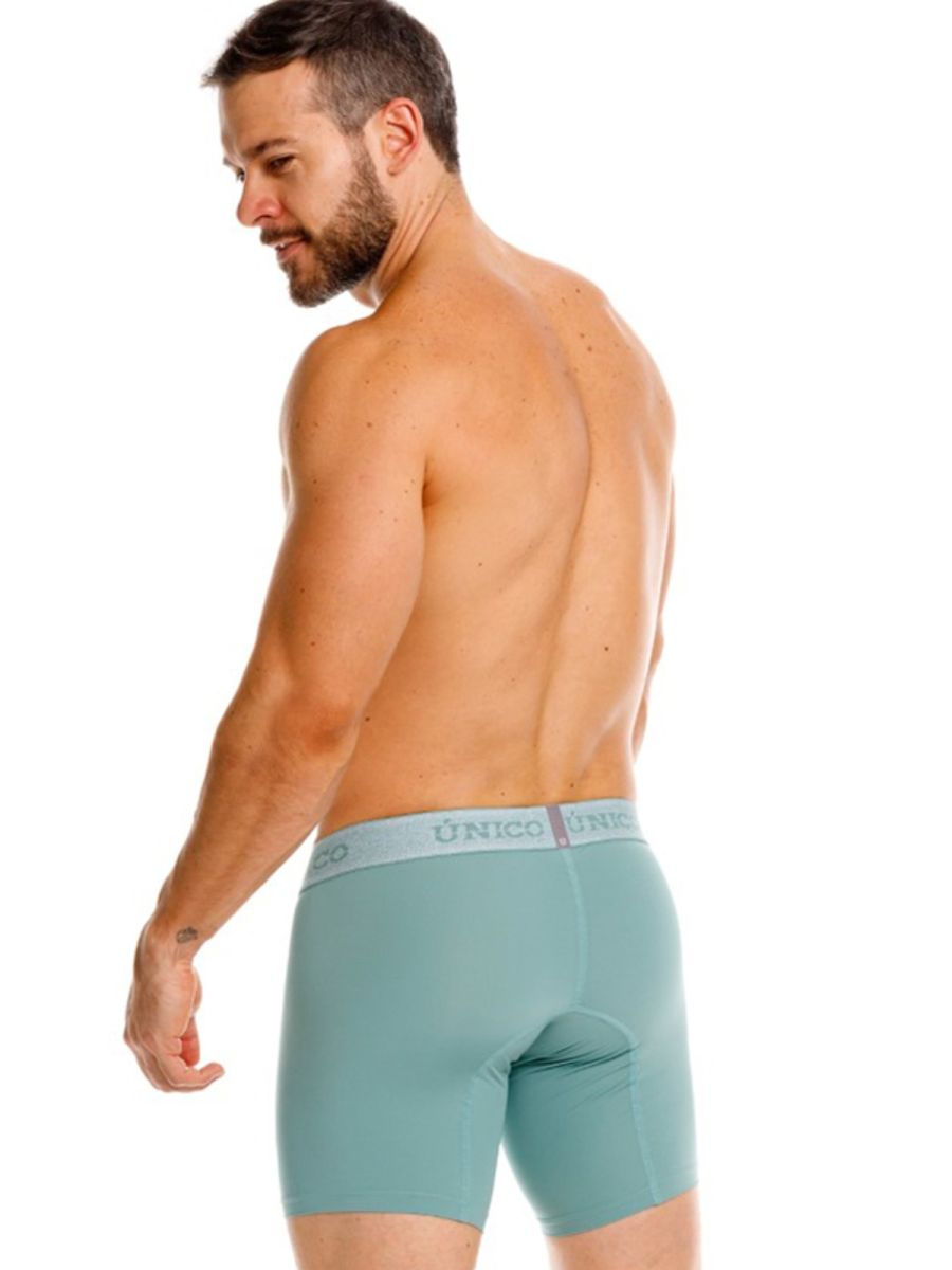Mundo Unico Men's Underwear 26040100221 Ceramic Boxer Briefs Color 43-Green