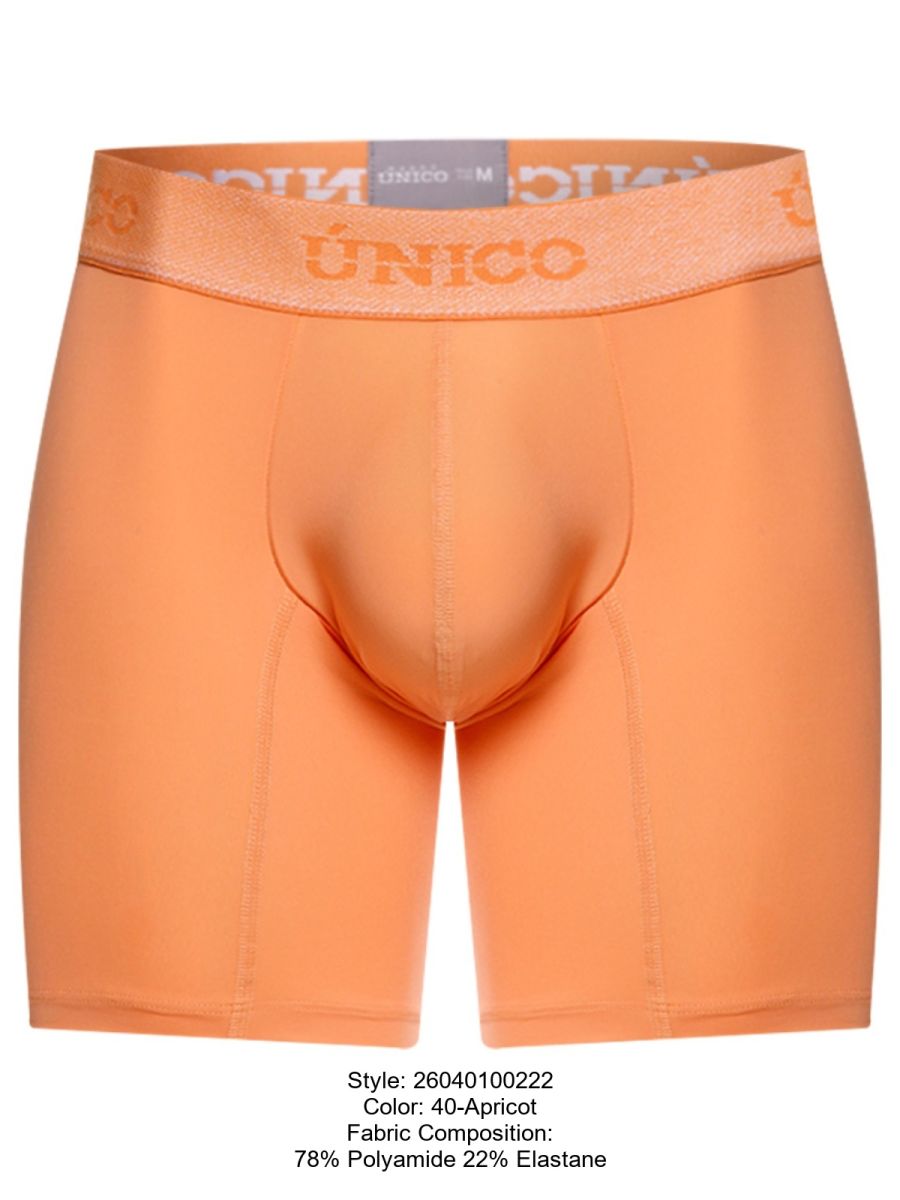 Mundo Unico Men's Underwear 26040100222 Classic Boxer Briefs in Apricot - Essential Comfort Color 40-Apricot