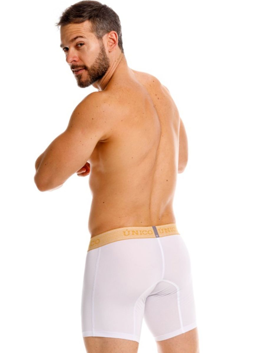 Mundo Unico Men's Underwear 26040100225 Amber Boxer Briefs Color 00-White: Premium Comfort