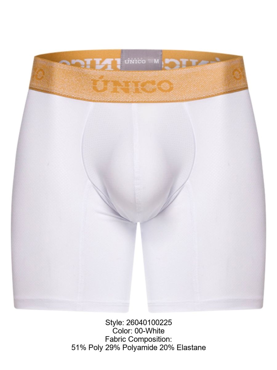 Mundo Unico Men's Underwear 26040100225 Amber Boxer Briefs Color 00-White: Premium Comfort