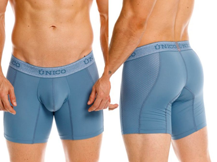 Mundo Unico Men's Underwear 26040100227 Classic Boxer Briefs Color 46-Blue - Premium Comfort and Fit