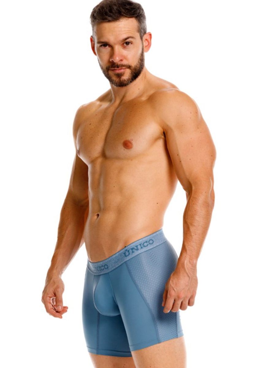 Mundo Unico Men's Underwear 26040100227 Classic Boxer Briefs Color 46-Blue - Premium Comfort and Fit