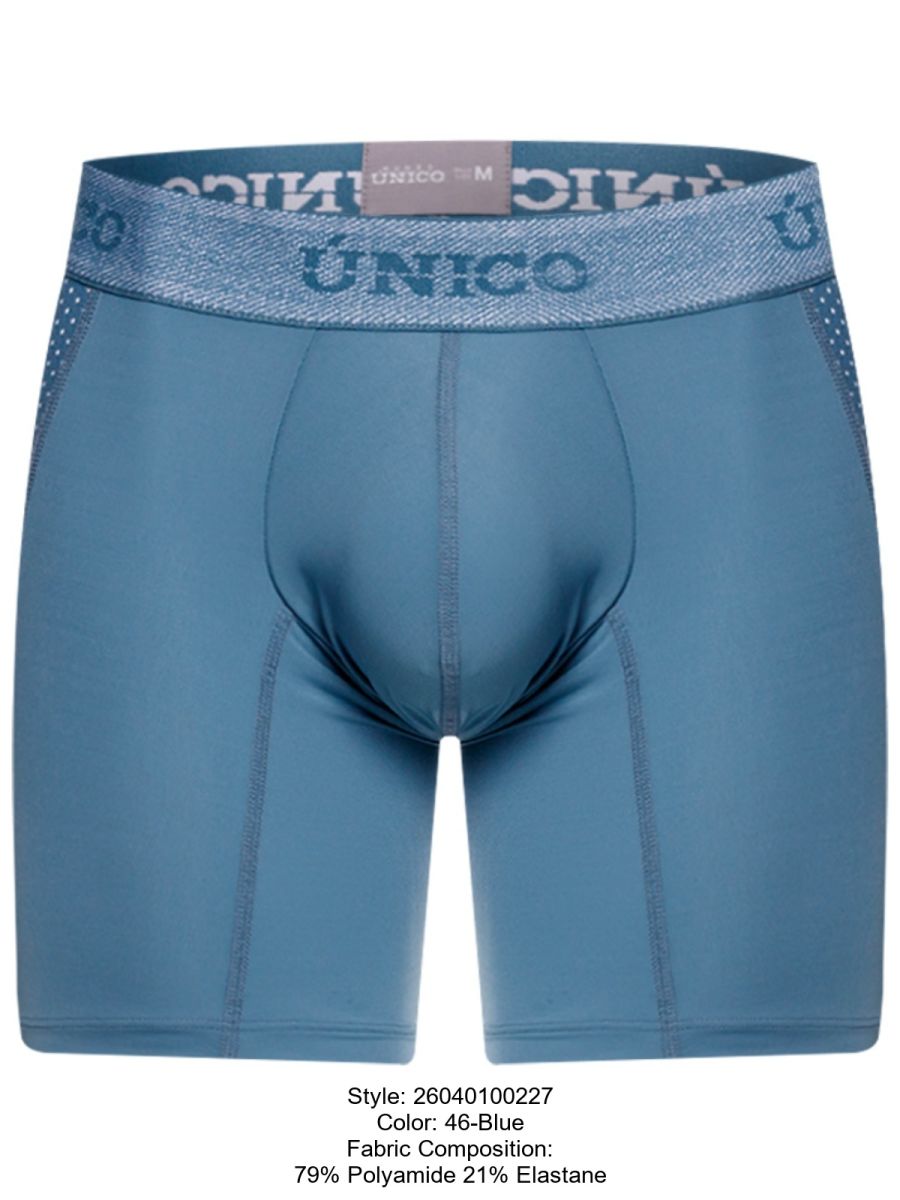 Mundo Unico Men's Underwear 26040100227 Classic Boxer Briefs Color 46-Blue - Premium Comfort and Fit