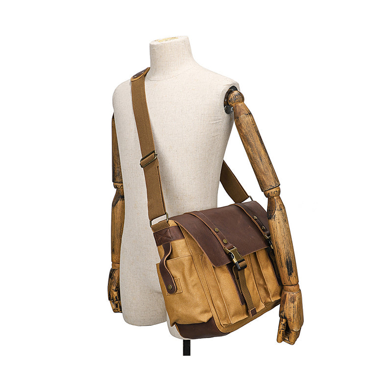 Waterproof Canvas Camera Bag Shoulder Bag Case SLR/DSLR Camera Bags Canvas And Leather Camera Bags