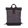 Flash Sale Waxed Canvas Leather Backpack, Student Backpack, Rucksack, School Backpack MC16950