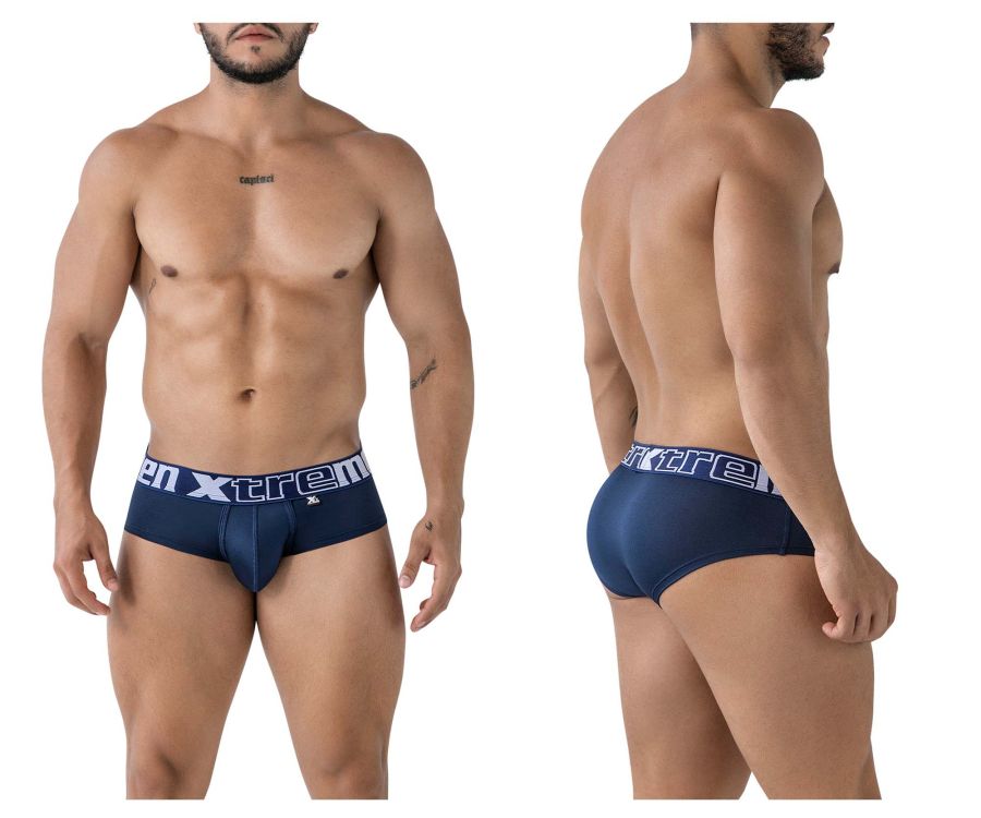 Xtremen Men's Underwear 41316 Microfiber Briefs Color Navy