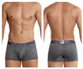 Xtremen Men's Underwear 54446C Jacquard Stripes Boxer Briefs Color Gray
