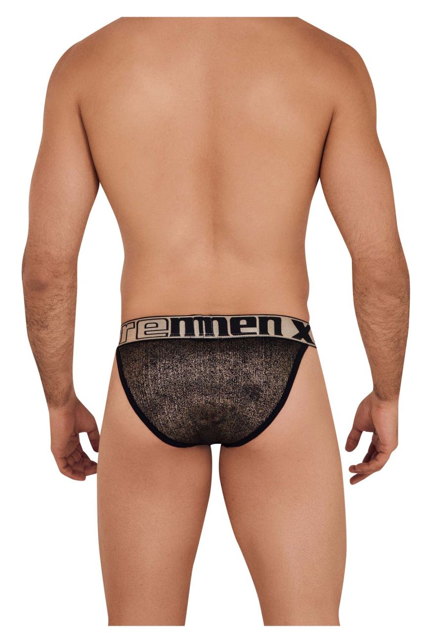 Xtremen Men's Underwear 91089X Frice Microfiber Bikini Color Black