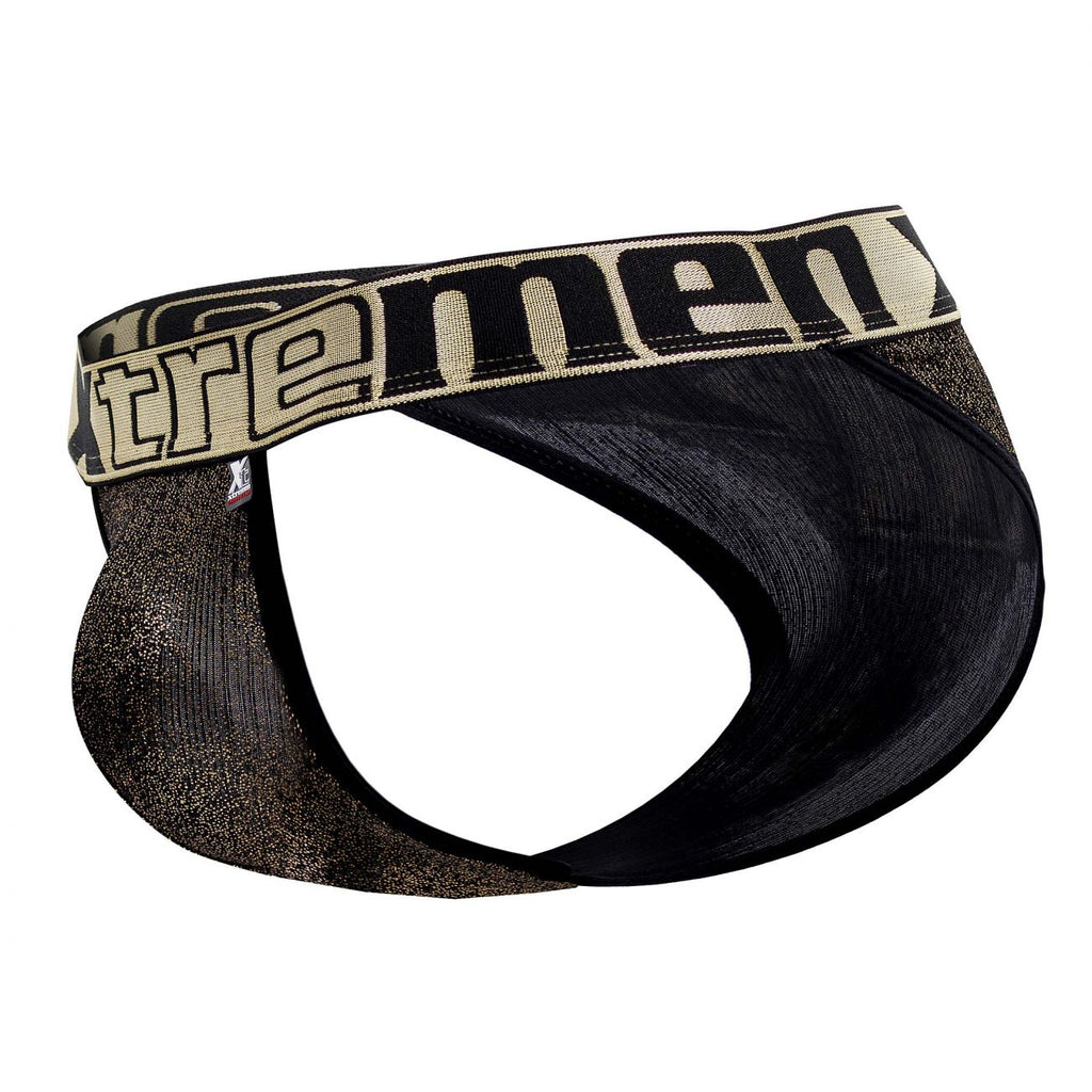 Xtremen Men's Underwear 91089X Frice Microfiber Bikini Color Black