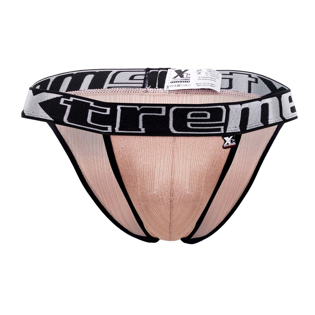 Xtremen Men's Underwear 91089X Frice Microfiber Bikini Color Pink