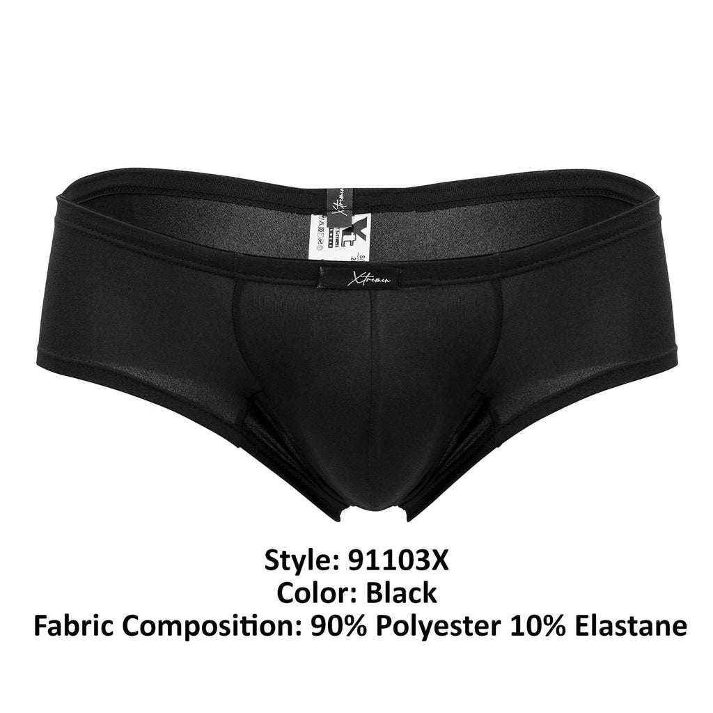 Xtremen Men's Underwear 91103X Microfiber Trunks Color Black