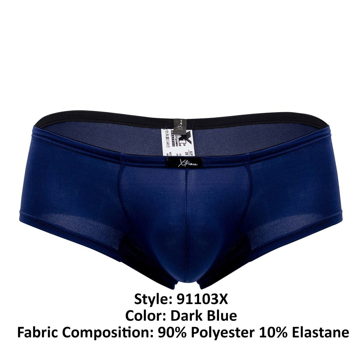 Xtremen Men's Underwear 91103X Microfiber Trunks Color Dark Blue