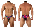 Xtremen Men's Underwear 91172 Printed Bikini Color Bows