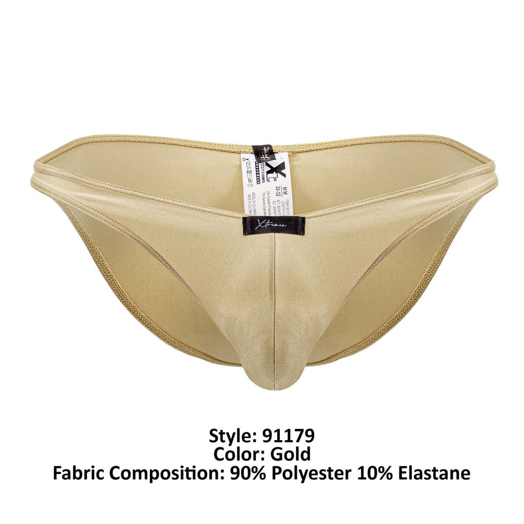 Xtremen Men's Underwear 91179 Microfiber Bikini Color Gold
