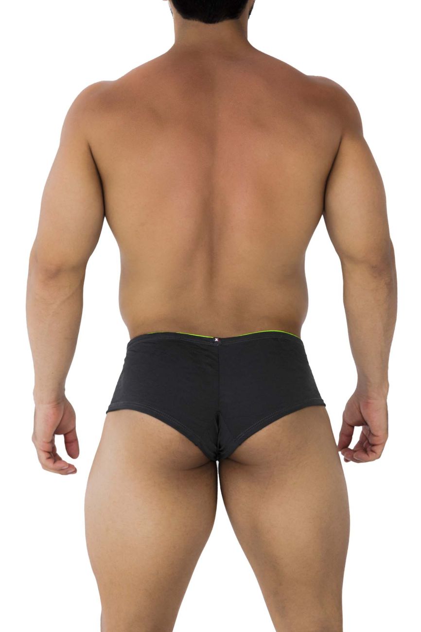 Xtremen Men's Underwear 91199 Jacquard Trunks Color Gray