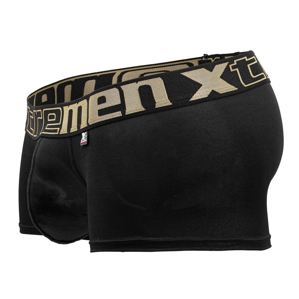 Xtremen Men's Underwear 91202 Microfiber Trunks Color Black