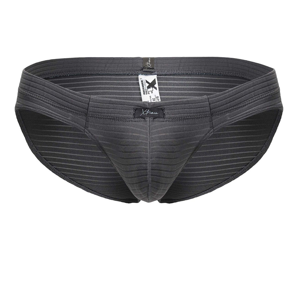 Xtremen Men's Underwear 91210B Microfiber Briefs Color Gray