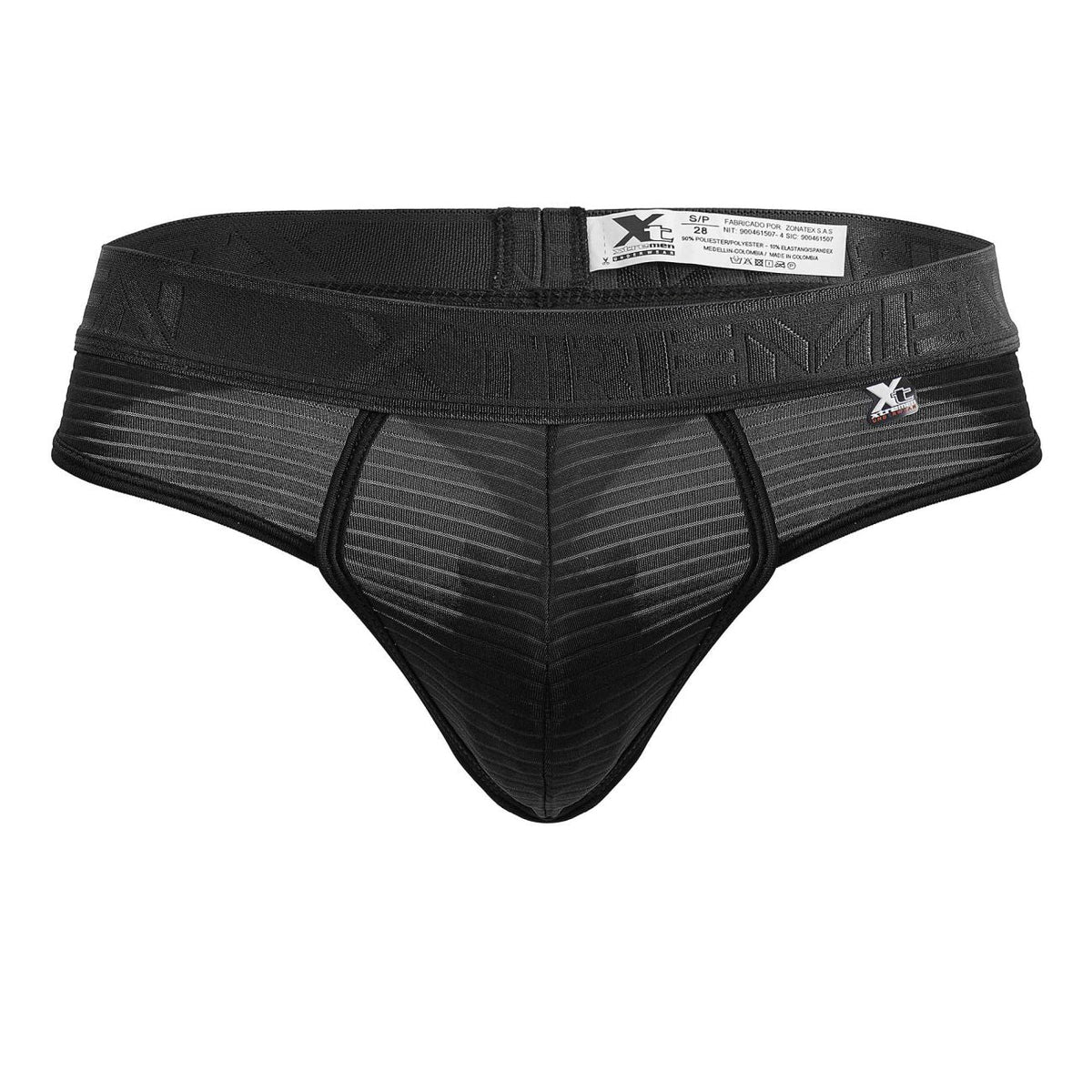 Xtremen Men's Underwear 91211B Microfiber Thongs Color Black