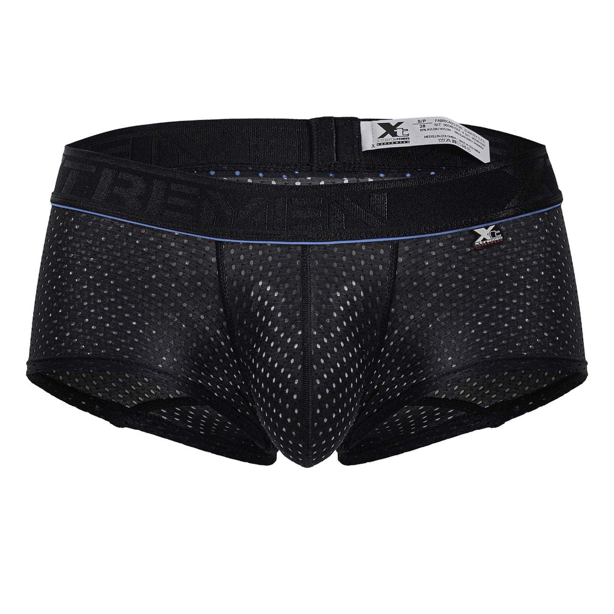 Xtremen Men's Underwear 91212B Microfiber Trunks Color Black