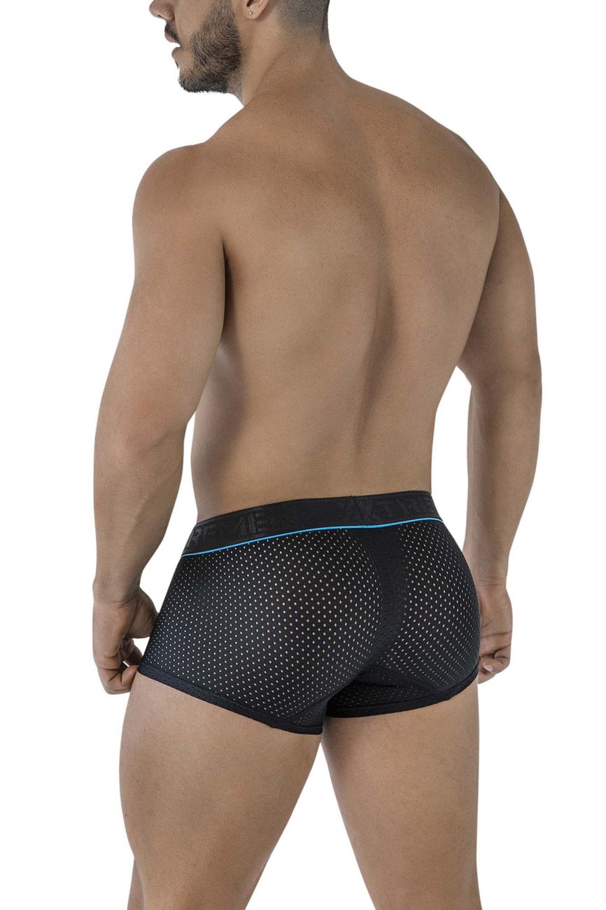 Xtremen Men's Underwear 91212B Microfiber Trunks Color Black