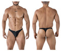 Xtremen Men's Underwear 91214B Microfiber Thongs Color Black