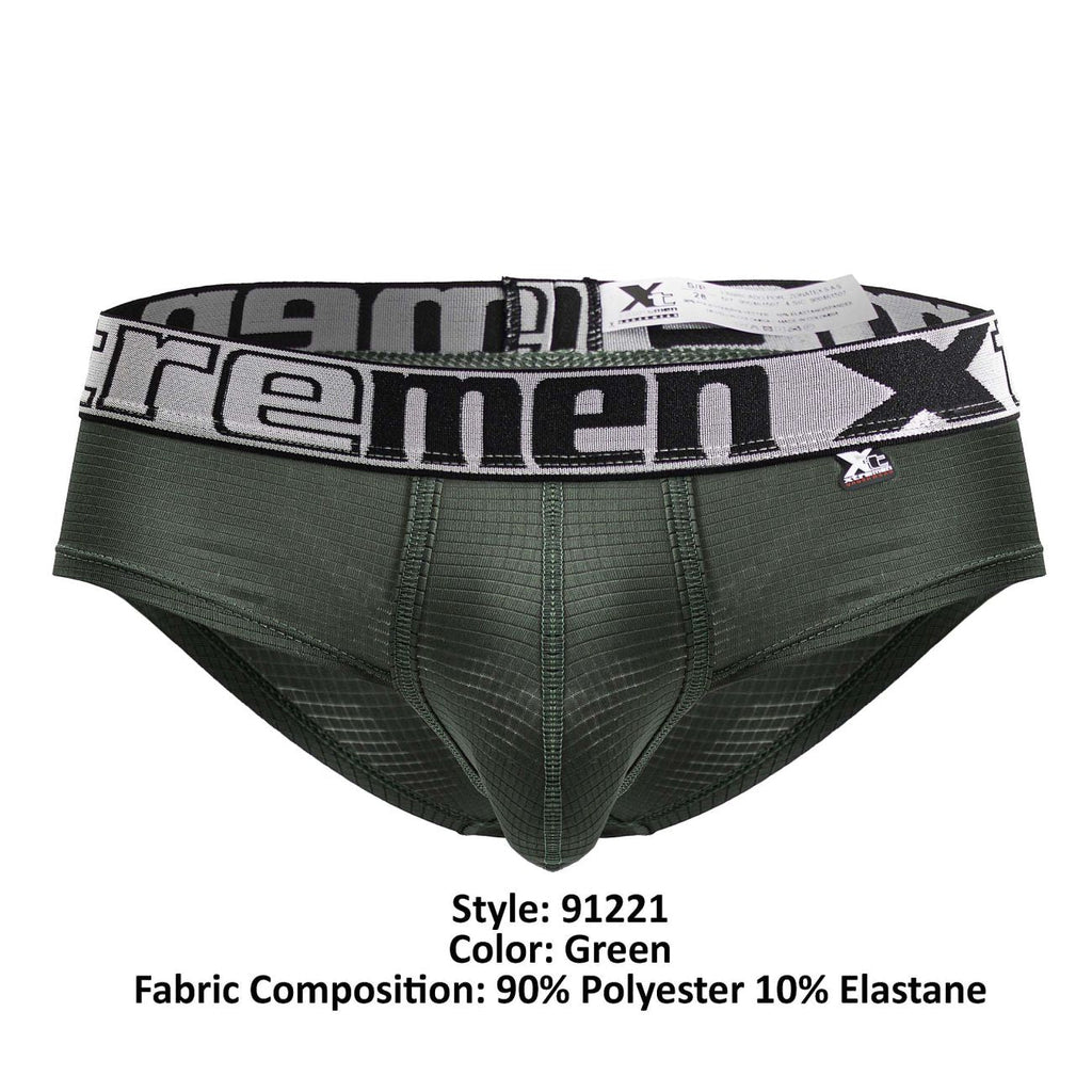 Xtremen Men's Underwear 91221 Microfiber Briefs Color Green