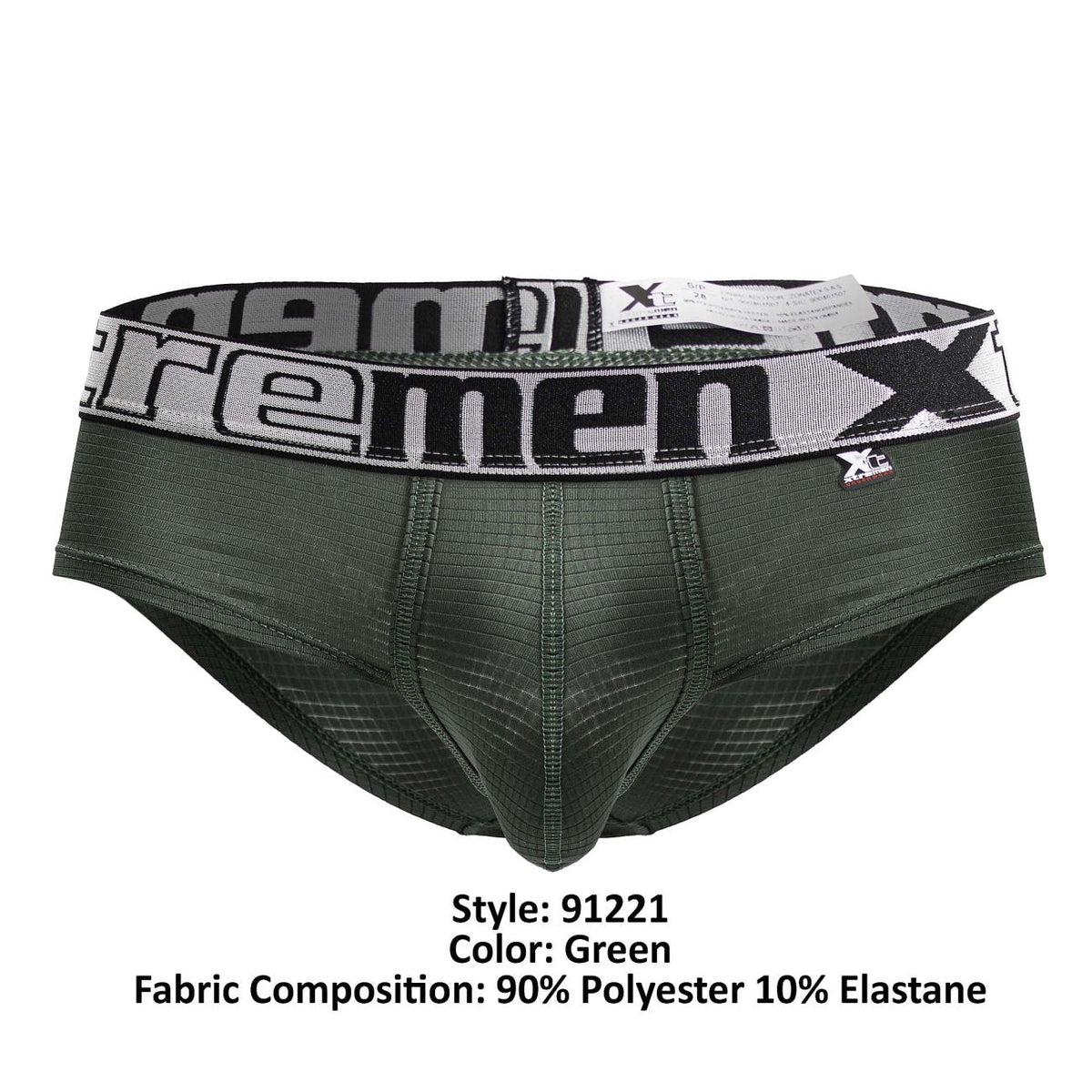 Xtremen Men's Underwear 91221 Microfiber Briefs Color Green