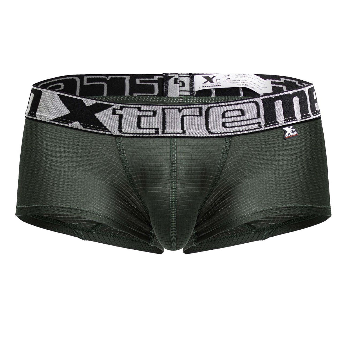 Xtremen Men's Underwear 91222 Microfiber Trunks Color Green