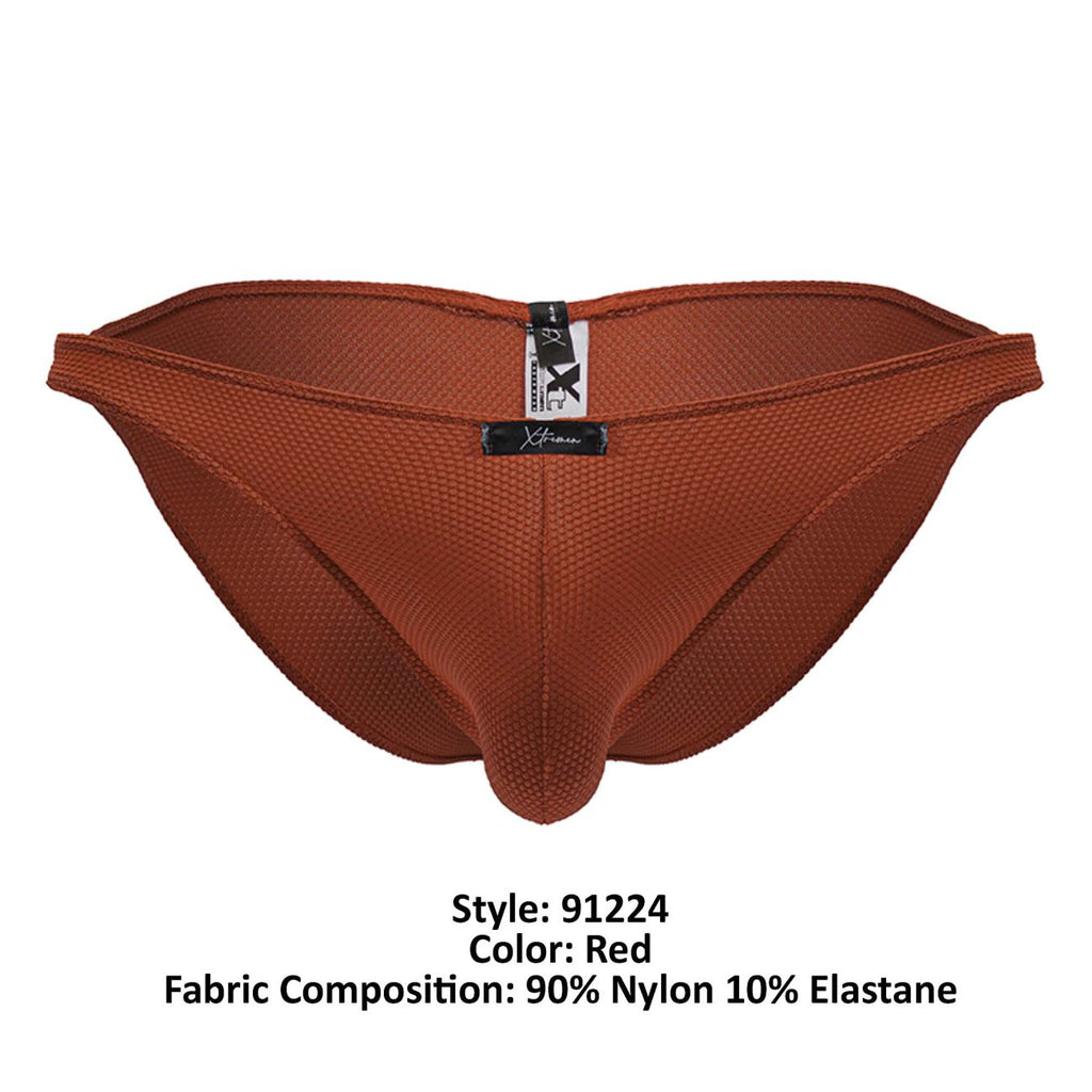 Xtremen Men's Underwear 91224 Microfiber Bikini Color Red