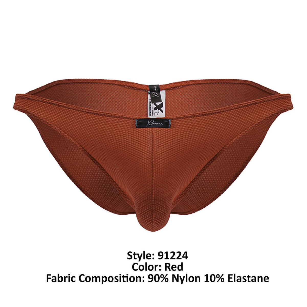 Xtremen Men's Underwear 91224 Microfiber Bikini Color Red