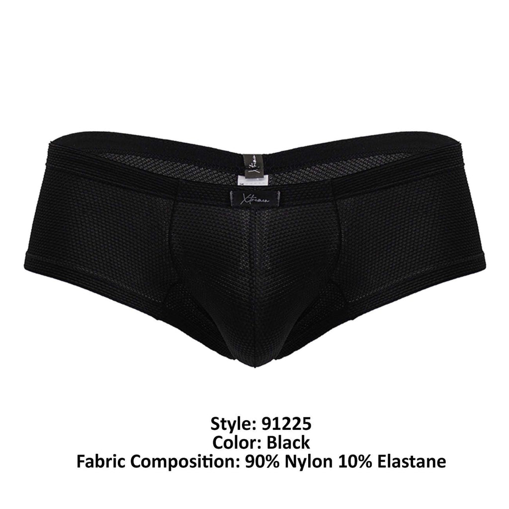 Xtremen Men's Underwear 91225 Microfiber Trunks Color Black