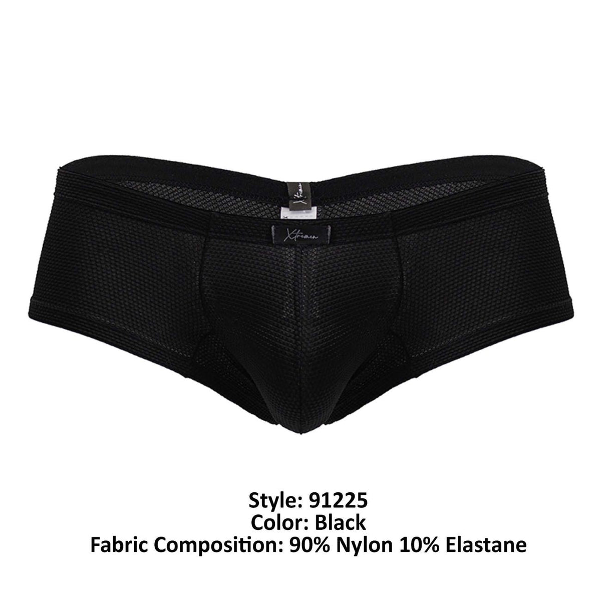 Xtremen Men's Underwear 91225 Microfiber Trunks Color Black