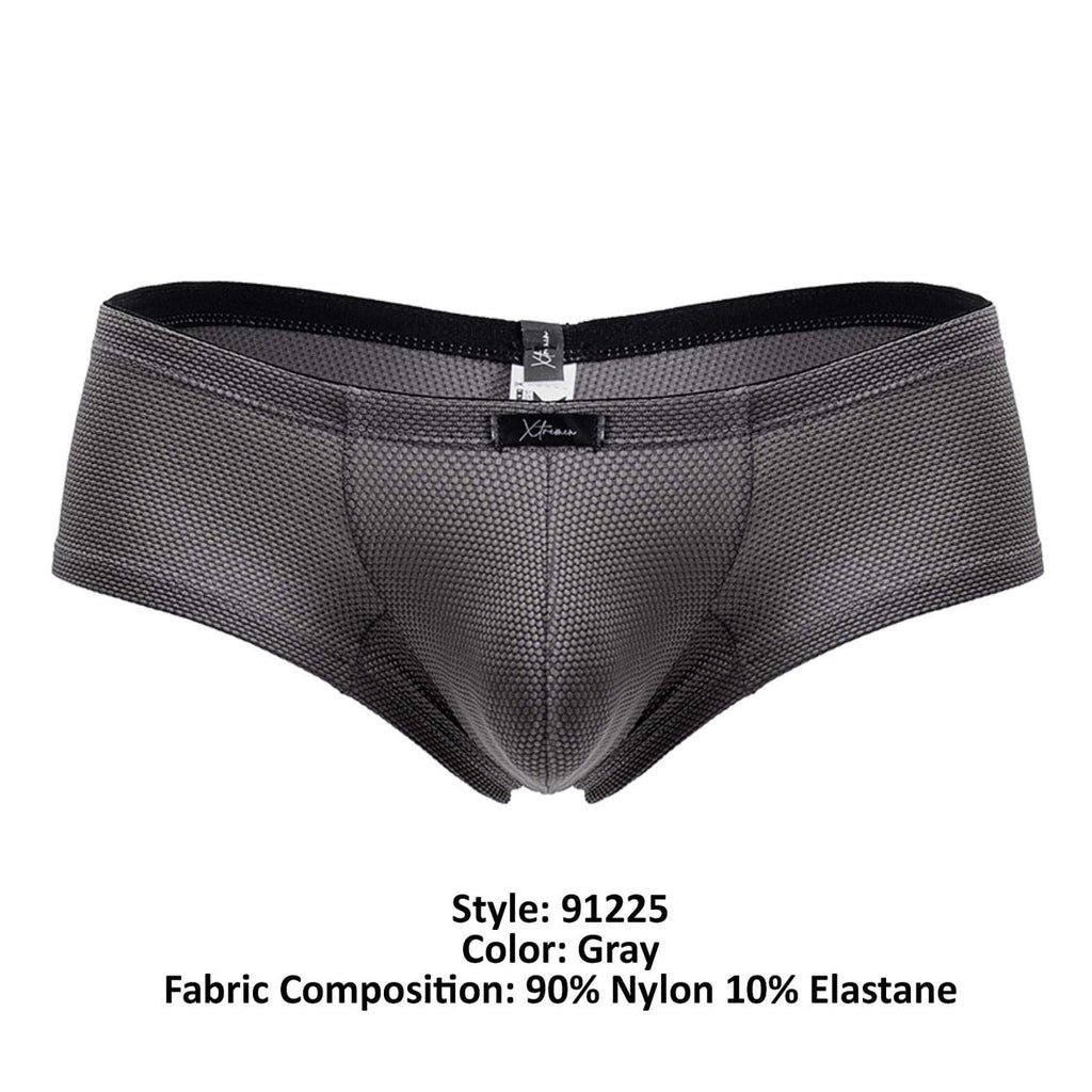 Xtremen Men's Underwear 91225 Microfiber Trunks Color Gray