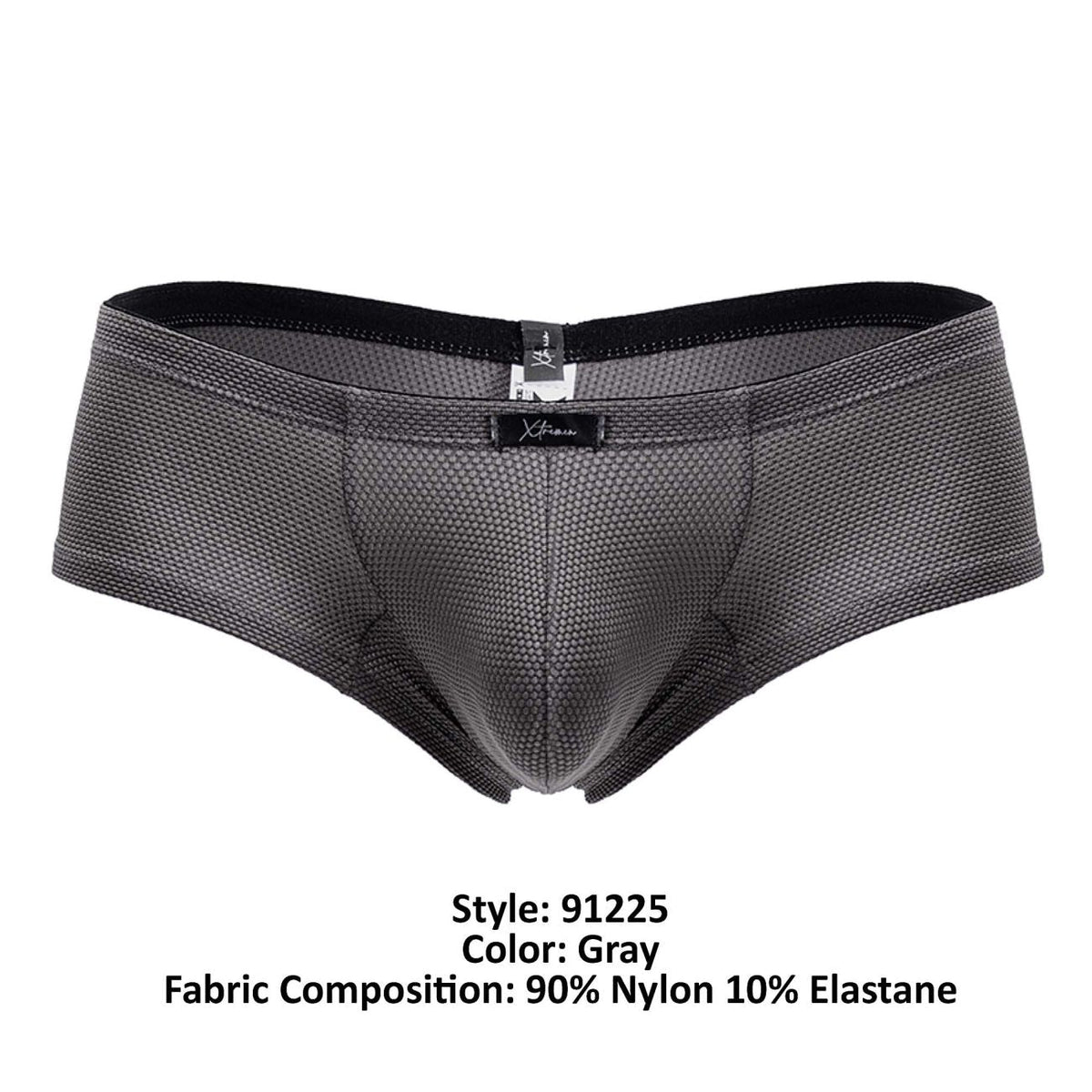 Xtremen Men's Underwear 91225 Microfiber Trunks Color Gray