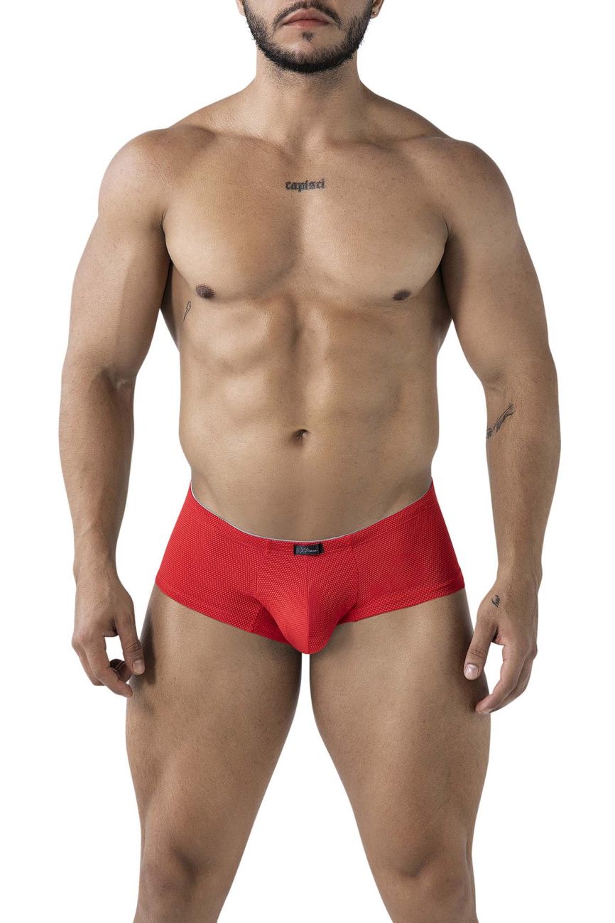 Xtremen Men's Underwear 91225 Microfiber Trunks Color Red