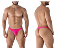 Xtremen Men's Underwear 91232 Microfiber Thongs Color Fuchsia