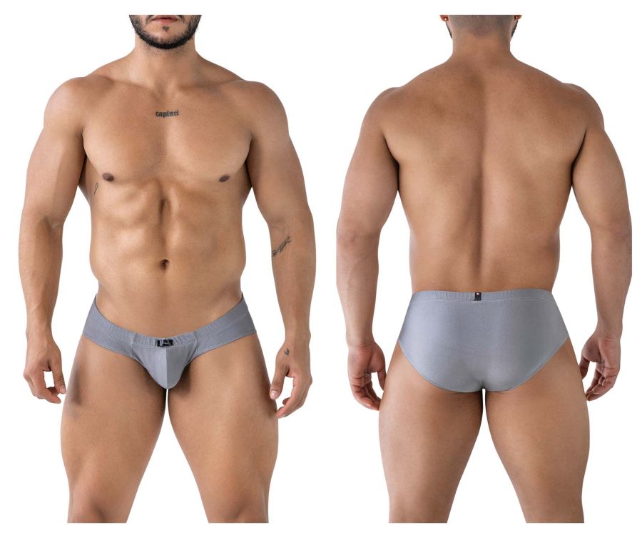 Xtremen Men's Underwear 91233 Microfiber Briefs Color Gray