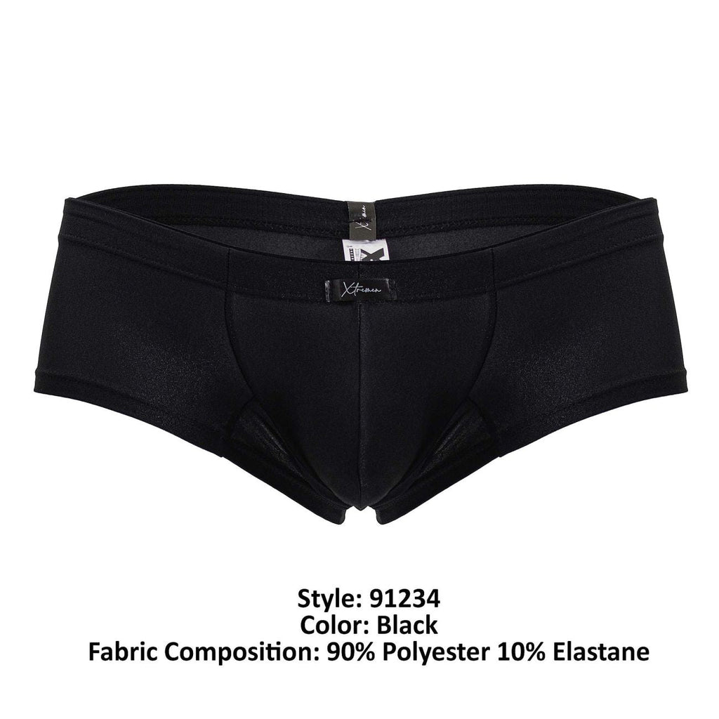 Xtremen Men's Underwear 91234 Microfiber Trunks Color Black