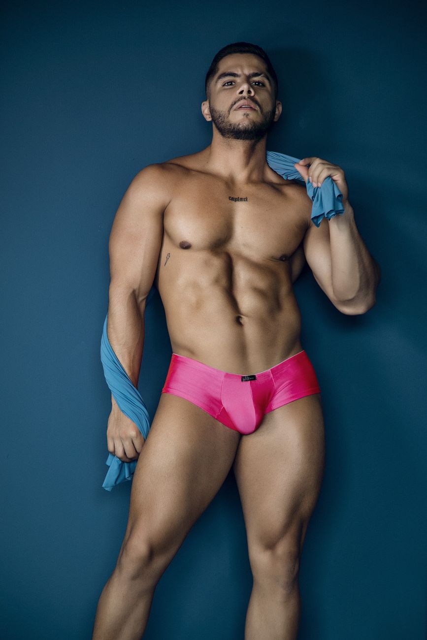 Xtremen Men's Underwear 91234 Microfiber Trunks Color Fuchsia