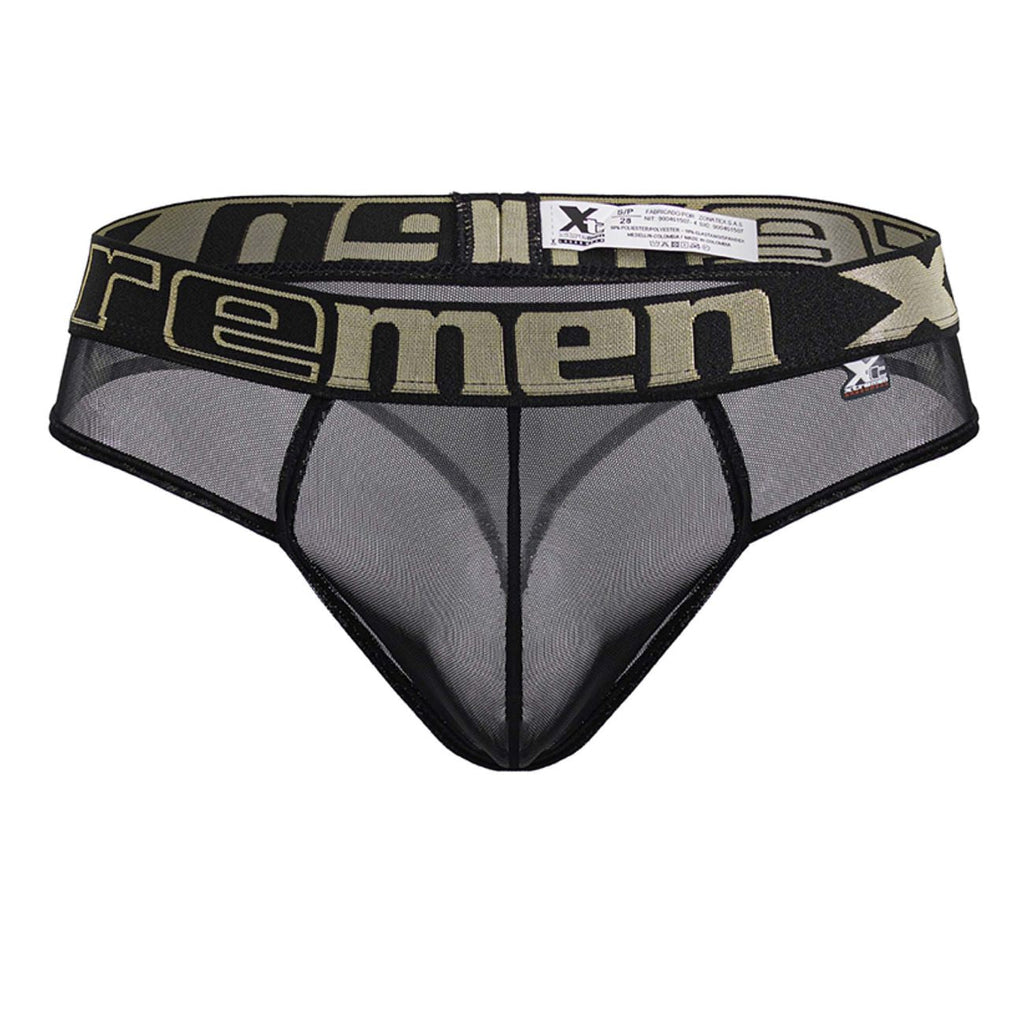 Xtremen Men's Underwear 91235 Microfiber Thongs Color Black