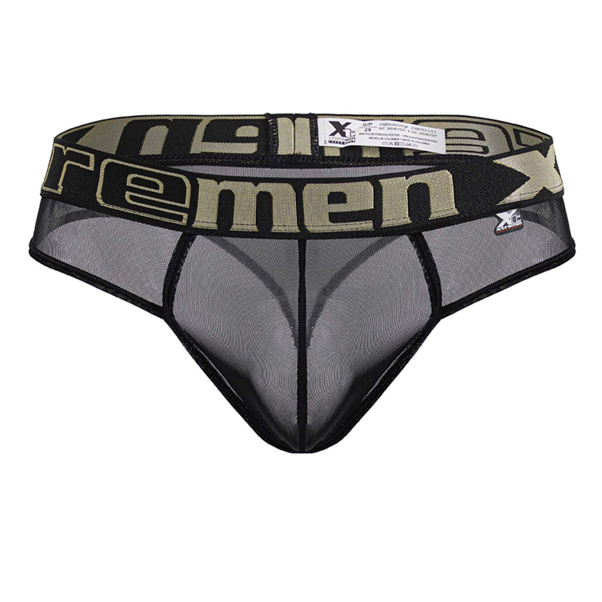Xtremen Men's Underwear 91235 Microfiber Thongs Color Black